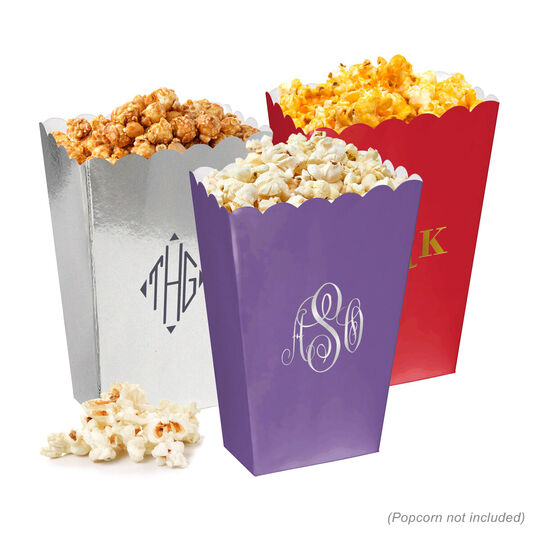 Design Your Own Monogram Mini Popcorn Boxes